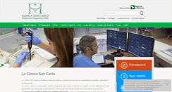 Desktop Screenshot of clinicasancarlo.it