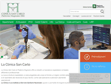 Tablet Screenshot of clinicasancarlo.it